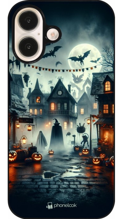 Coque iPhone 16 - Halloween Spookville