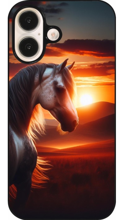 Coque iPhone 16 - Majestic Sunset Horse