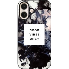 Coque iPhone 16 - Marble Good Vibes Only