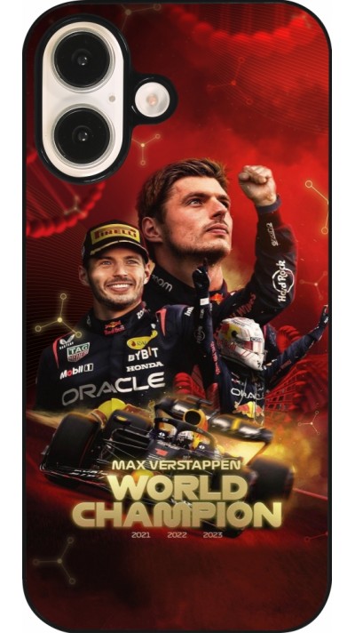 Coque iPhone 16 - Max Verstappen Champion 2023