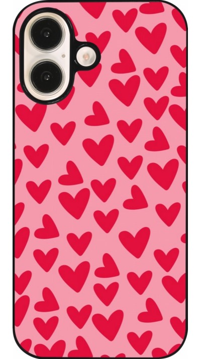 Coque iPhone 16 - Mom 2024 petits coeurs