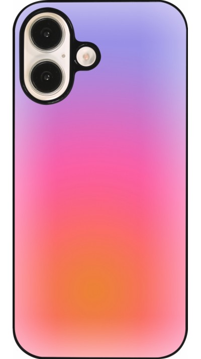 Coque iPhone 16 - Orange Pink Blue Gradient