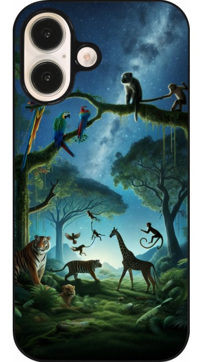 Coque iPhone 16 - Paradis des animaux exotiques