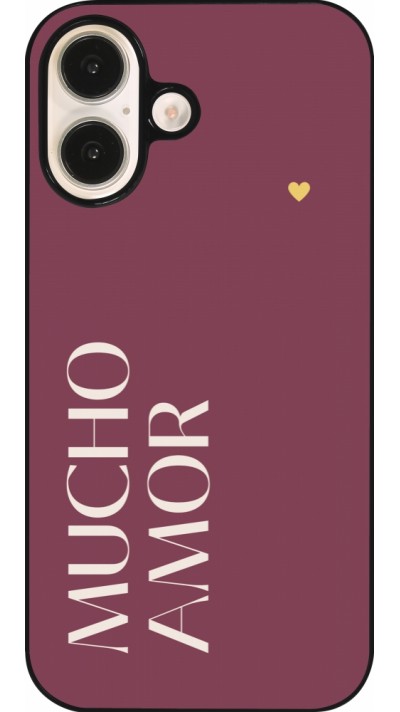 Coque iPhone 16 - Valentine 2024 mucho amor rosado