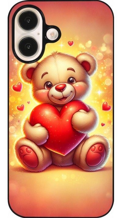 Coque iPhone 16 - Valentine 2024 Teddy love