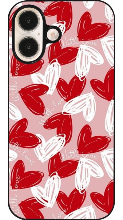 Coque iPhone 16 - Valentine 2024 with love heart