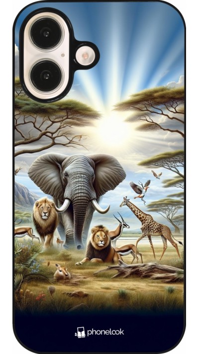 Coque iPhone 16 - Vie sauvage africaine