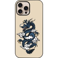 iPhone 16 Pro Max Case Hülle - Blue Dragon Tattoo