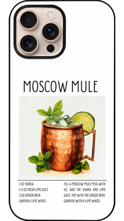 Coque iPhone 16 Pro Max - Cocktail recette Moscow Mule