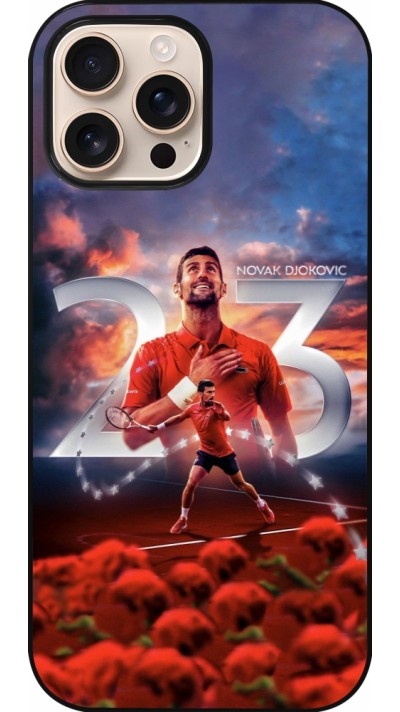 Coque iPhone 16 Pro Max - Djokovic 23 Grand Slam