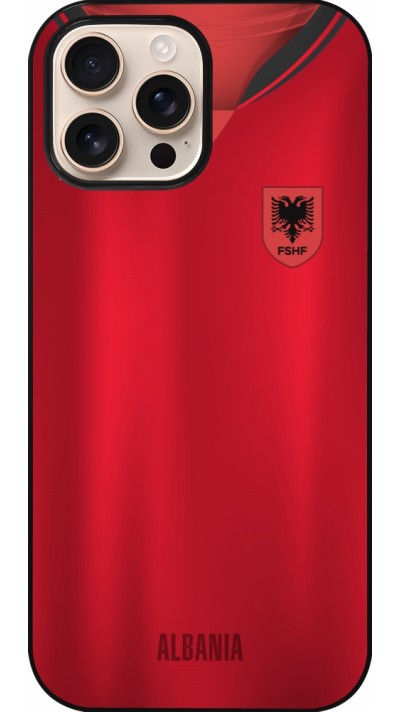 Coque iPhone 16 Pro Max - Maillot de football Albanie personnalisable