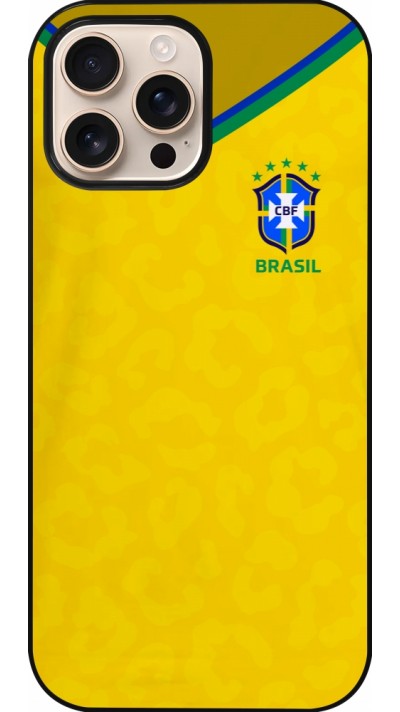 iPhone 16 Pro Max Case Hülle - Brasilien 2022 personalisierbares Fußballtrikot