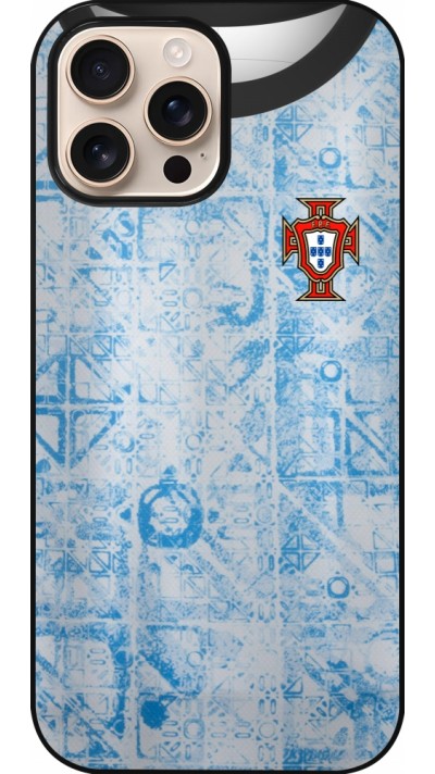 Coque iPhone 16 Pro Max - Maillot de football Portugal Extérieur personnalisable