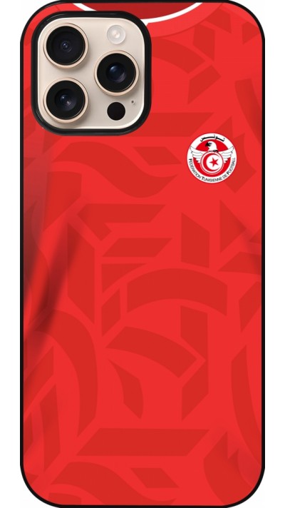 Coque iPhone 16 Pro Max - Maillot de football Tunisie 2022 personnalisable