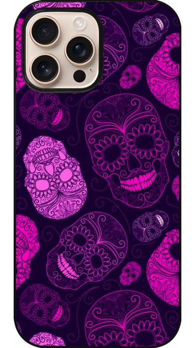 Coque iPhone 16 Pro Max - Halloween 2023 pink skulls