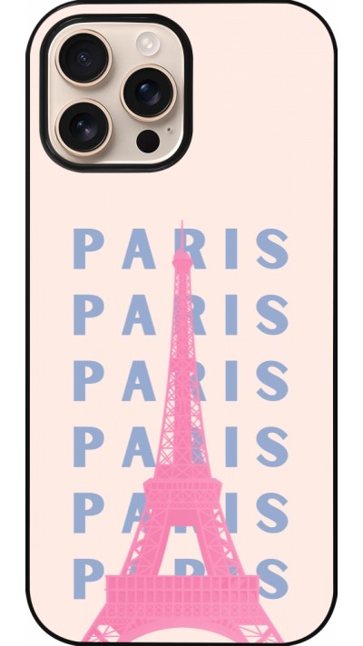 iPhone 16 Pro Max Case Hülle - Paris Pink Print