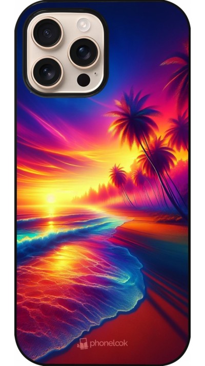 iPhone 16 Pro Max Case Hülle - Strand Sonnenuntergang auffällig