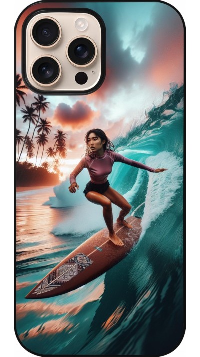 iPhone 16 Pro Max Case Hülle - Surferin aus Bali