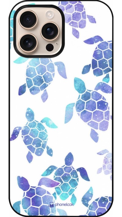 Coque iPhone 16 Pro Max - Turtles pattern watercolor