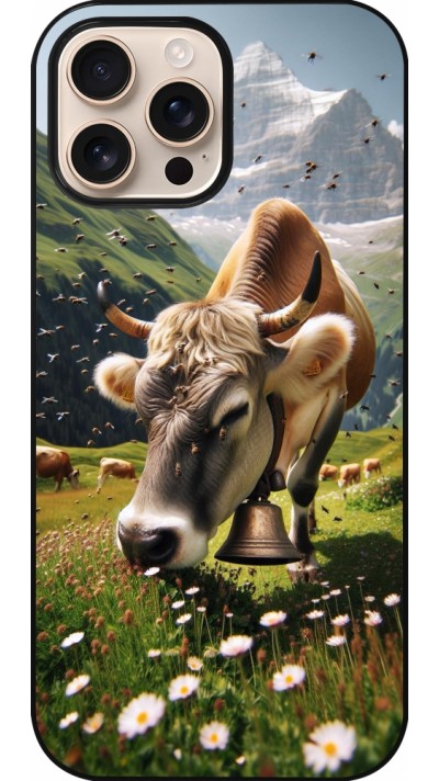 Coque iPhone 16 Pro Max - Vache montagne Valais