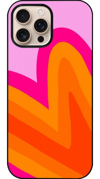 Coque iPhone 16 Pro Max - Valentine 2024 heart gradient