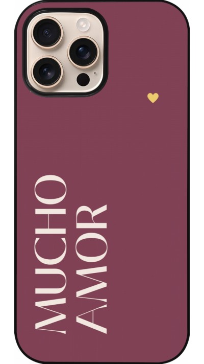 Coque iPhone 16 Pro Max - Valentine 2024 mucho amor rosado