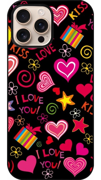 Coque iPhone 16 Pro Max - Valentine 2023 love symbols