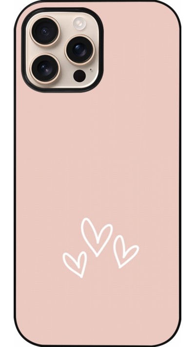 Coque iPhone 16 Pro Max - Valentine 2023 three minimalist hearts