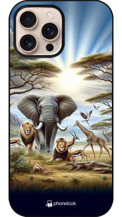 Coque iPhone 16 Pro Max - Vie sauvage africaine