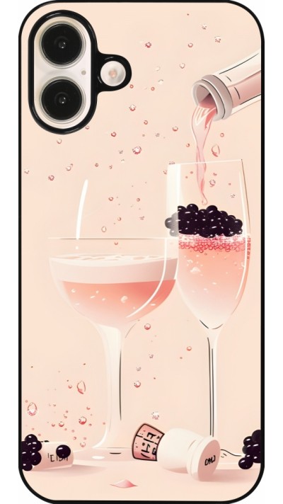 Coque iPhone 16 Plus - Champagne Pouring Pink