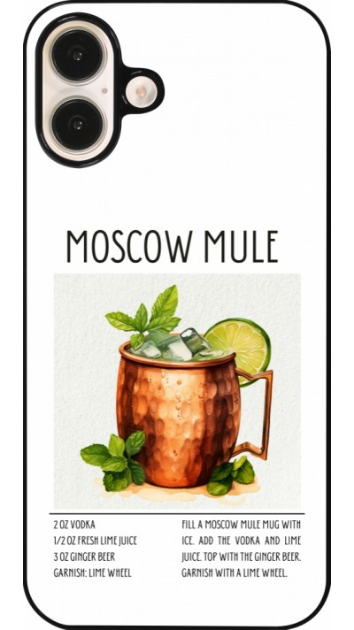 Coque iPhone 16 Plus - Cocktail recette Moscow Mule