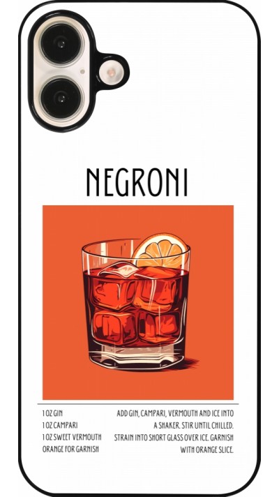 Coque iPhone 16 Plus - Cocktail recette Negroni