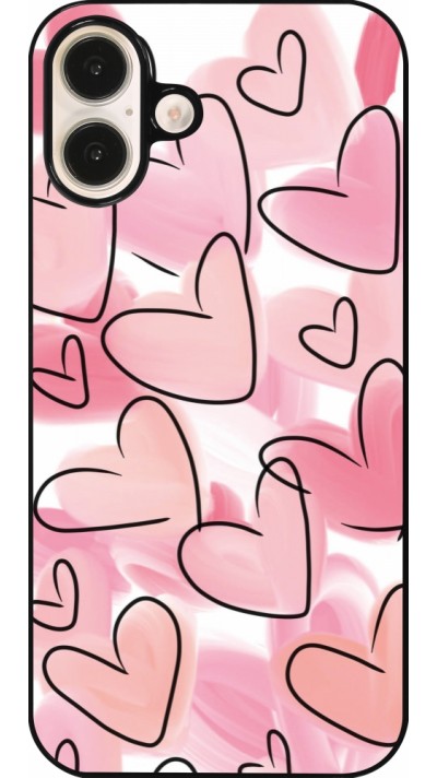 Coque iPhone 16 Plus - Easter 2023 pink hearts