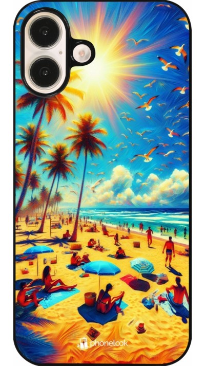 Coque iPhone 16 Plus - Été Paradis Paint