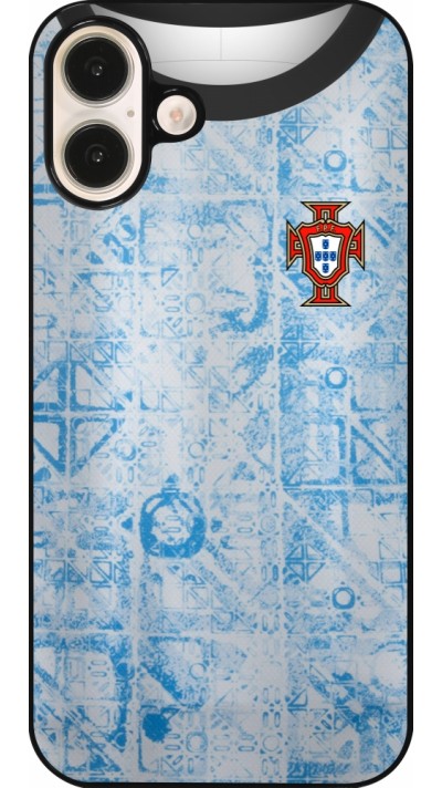 iPhone 16 Plus Case Hülle - Portugal Away personalisierbares Fussballtrikot