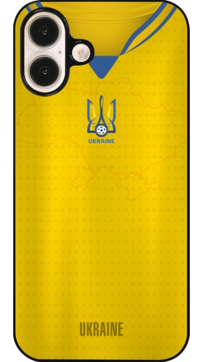 Coque iPhone 16 Plus - Maillot de football Ukraine