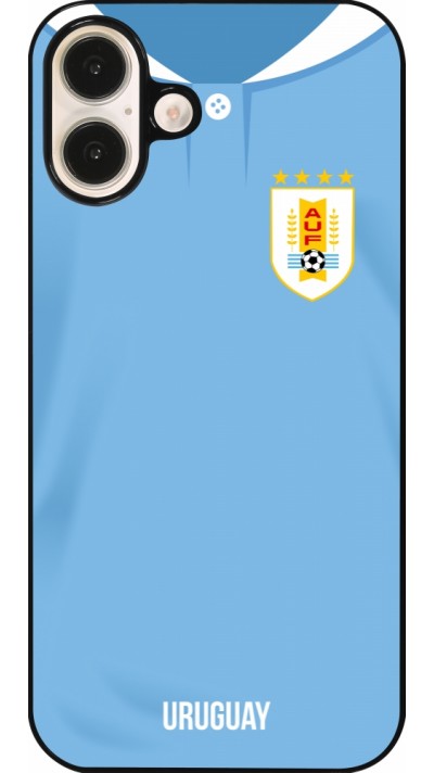 Coque iPhone 16 Plus - Maillot de football Uruguay 2022 personnalisable