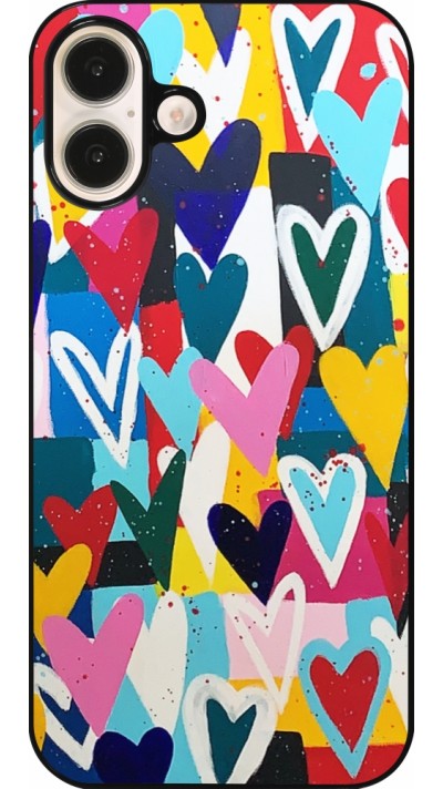 iPhone 16 Plus Case Hülle - Joyful Hearts