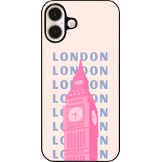 iPhone 16 Plus Case Hülle - London Pink Print