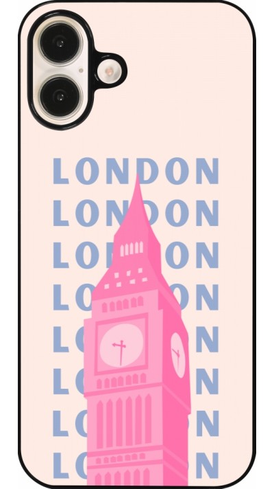 iPhone 16 Plus Case Hülle - London Pink Print