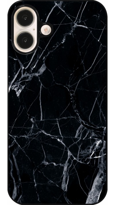 Coque iPhone 16 Plus - Marble Black 01