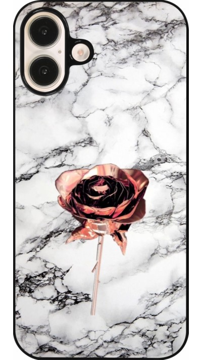 Coque iPhone 16 Plus - Marble Rose Gold