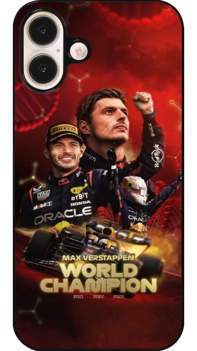 Coque iPhone 16 Plus - Max Verstappen Champion 2023