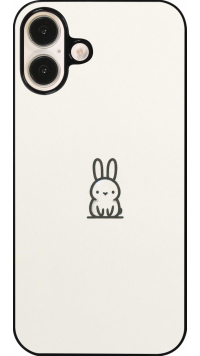 Coque iPhone 16 Plus - Minimal bunny cutie