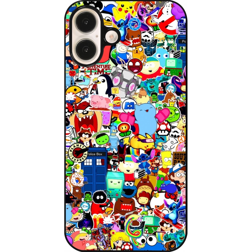 Coque iPhone 16 Plus - Mixed cartoons