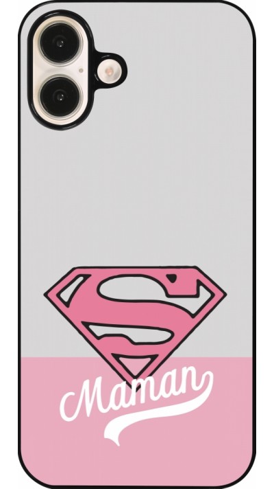 Coque iPhone 16 Plus - Mom 2024 Super hero maman