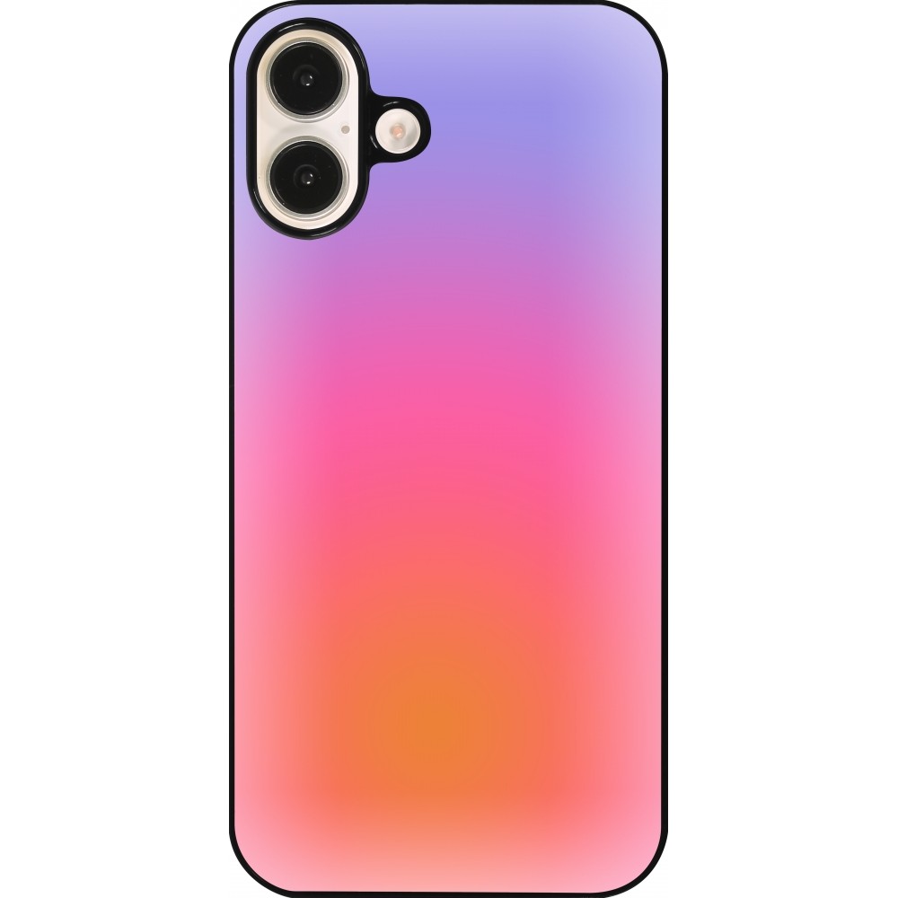 Coque iPhone 16 Plus - Orange Pink Blue Gradient