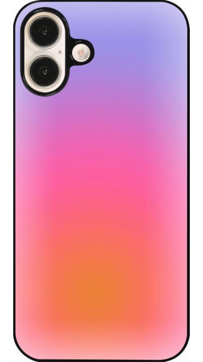 Coque iPhone 16 Plus - Orange Pink Blue Gradient