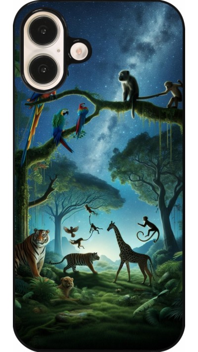 Coque iPhone 16 Plus - Paradis des animaux exotiques