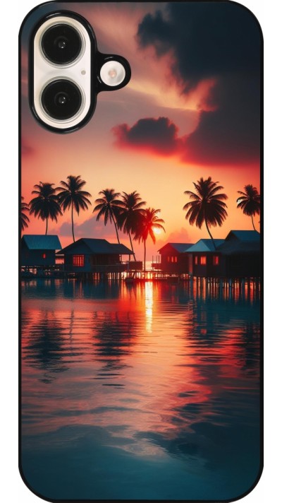 Coque iPhone 16 Plus - Paradis Maldives